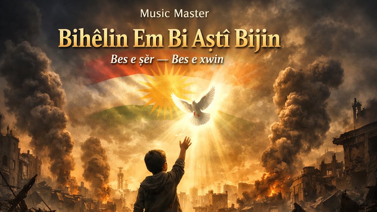 Bihêlin Em Bi Aştî Bijîn | Bes e Şer – Kurdish Peace Anthem 🕊️🕊️