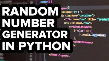 How to make a Random Number Generator in Python (Easy Tutorial)