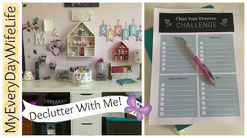 🌺Craftroom Declutter 2020 EP 4 || Clean Your Drawers Challenge 🌺