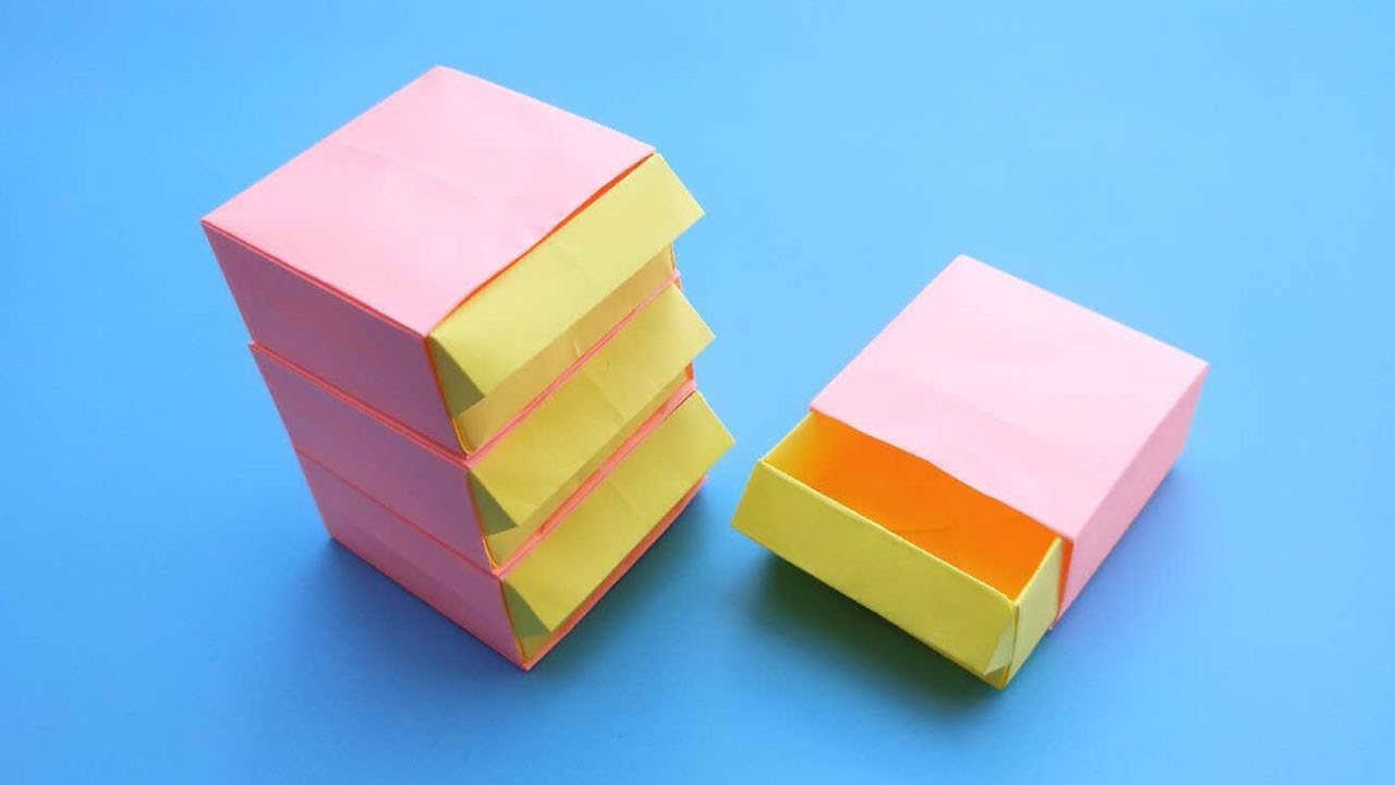 Origami drawer box 折紙：抽屜收納盒