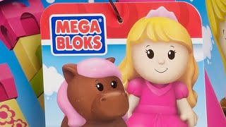 Kids Play - Castle Tower with Princess and Cow Pink Tub Mega Bloks First Builders for kids