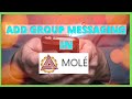 How to add group messaging in mole classroom  reds journey tv