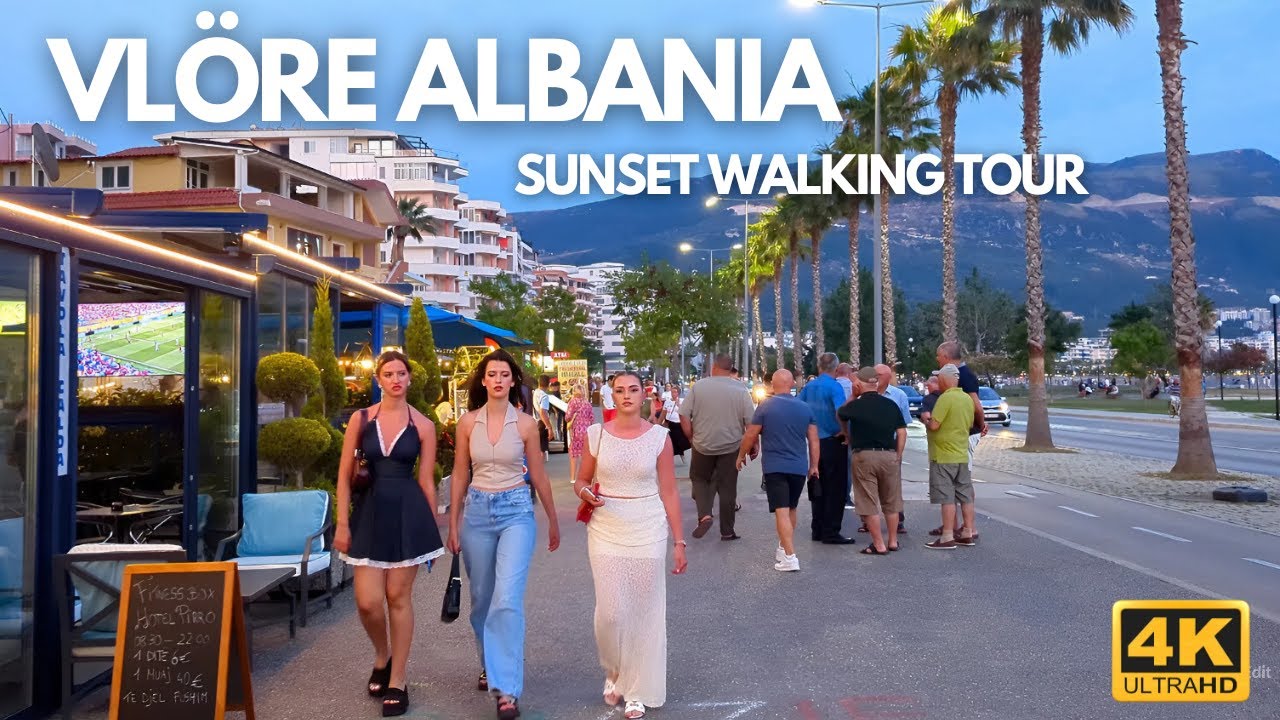 Walking tour in Vlore, Albania 🇦🇱 | Beach vibes & Sunset views