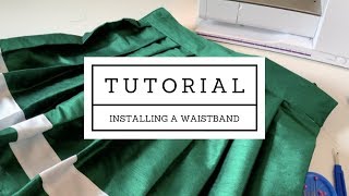 [Tutorial] How To Attach a Skirt Waistband