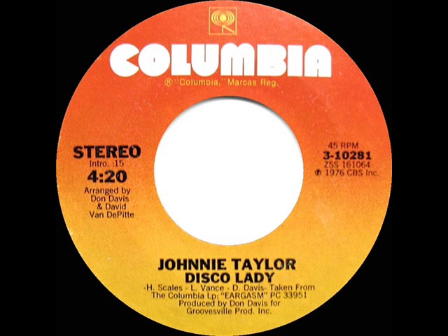 1976 HITS ARCHIVE: Disco Lady - Johnnie Taylor (a #1 record