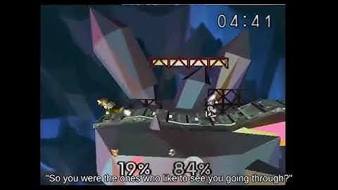 Meteor Smash Diddy Kong using Franklin Badge 💒🦀🙉 against Walking Mii Brawler | Game Cube