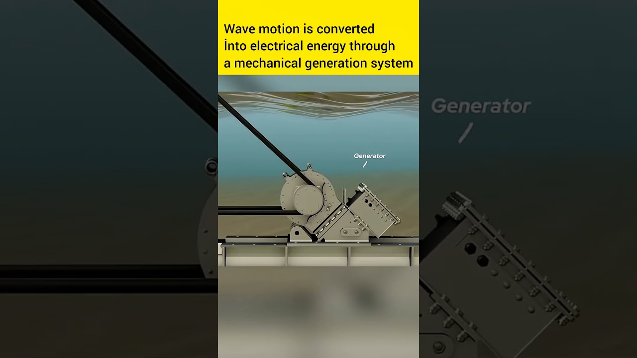 converting wave energy into mechanical energy #design #technology #energy #mechanical #mechanic
