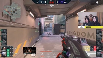 TenZ and Kyedae reacts to TS Dispenser Whiff turn into double kill