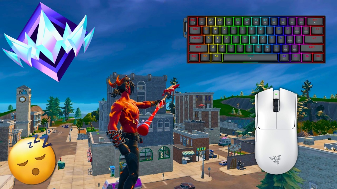 Unboxing Redragon FIZZ K617 HE Keyboard + Fortnite Handcam With Satisfying Keyboard Sounds 😴