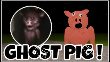 How To Get “GHOST PIG” BADGE + GHOST PIG SKIN | Custom Piggy Showcase | Roblox