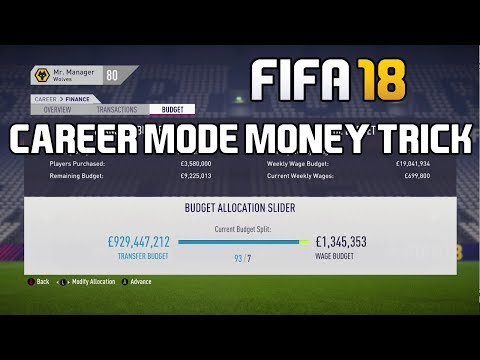 FIFA 18 Career Mode Tutorial: How To Get 1 BILLION Transfer Budget!