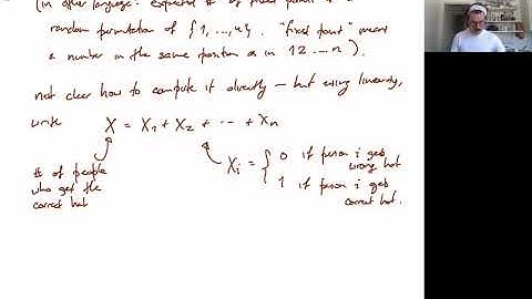 Application of Linearity: The Hat Check Problem