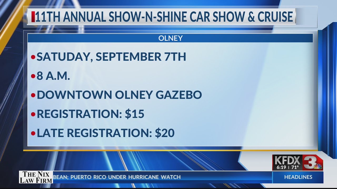 Olney car show YouTube