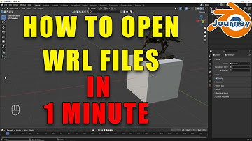 How to open WRL files in Blender in 1 minute