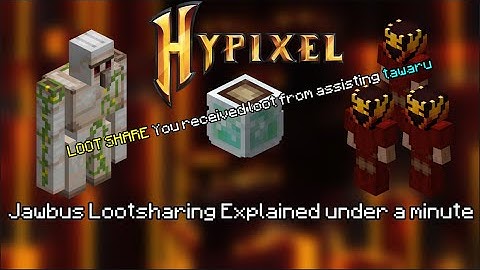 Professional Jawbus Lootsharing in Hypixel Skyblock Explained under a minute.