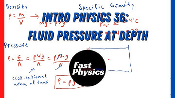 Intro to Fluids (Pressure at Depth) - Intro Physics #36