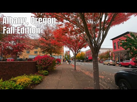 Downtown Albany, Oregon Walking Tour 4k