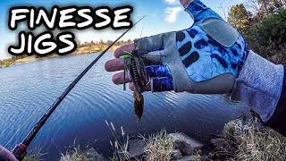Finesse Jigs are OUTSTANDING for Cold Water Bass (Fall Bass Fishing)