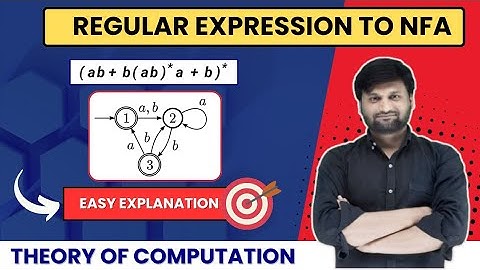 Regular Expression to NFA Conversion | Easy Explanation with Examples | TOC