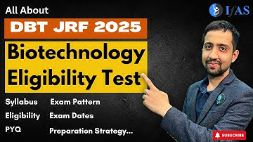 DBT BET JRF 2025 Exam Pattern, Eligibility, Syllabus & Prep Tips! 📚 #IFAS