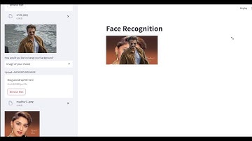 Python face recognition from pictures using streamlit app