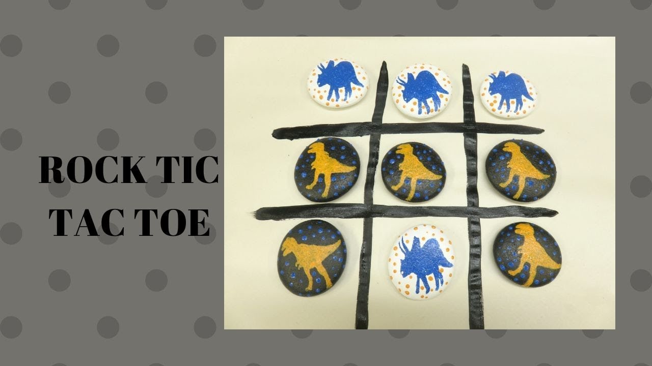 ROCK TIC TAC TOE | Painted Rocks Craft | DIY Tutorial | Aressa | 2019 ...