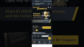 Claim Free Binance Fan NFT Passport l Binance Free Airdrop l Binance New Giveaway
