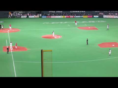 広島カープ【スタンドビュー】10/26/2016 日本シリーズ 札幌 代走赤松を無駄遣い