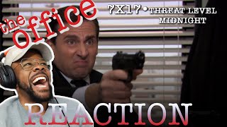 The Office REACTION 7x17 Threat Level Midnight