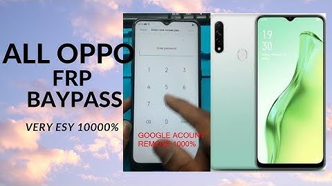 OPPO A31 (CPH2015) Frp Bypass New Method  || Google Account Bypass Without PC 100% Free