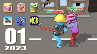 Spool Winding, Fighter Up!, Stack Islands, Fighter War, Block Craft Shooter 3D | New Games Daily screenshot 1