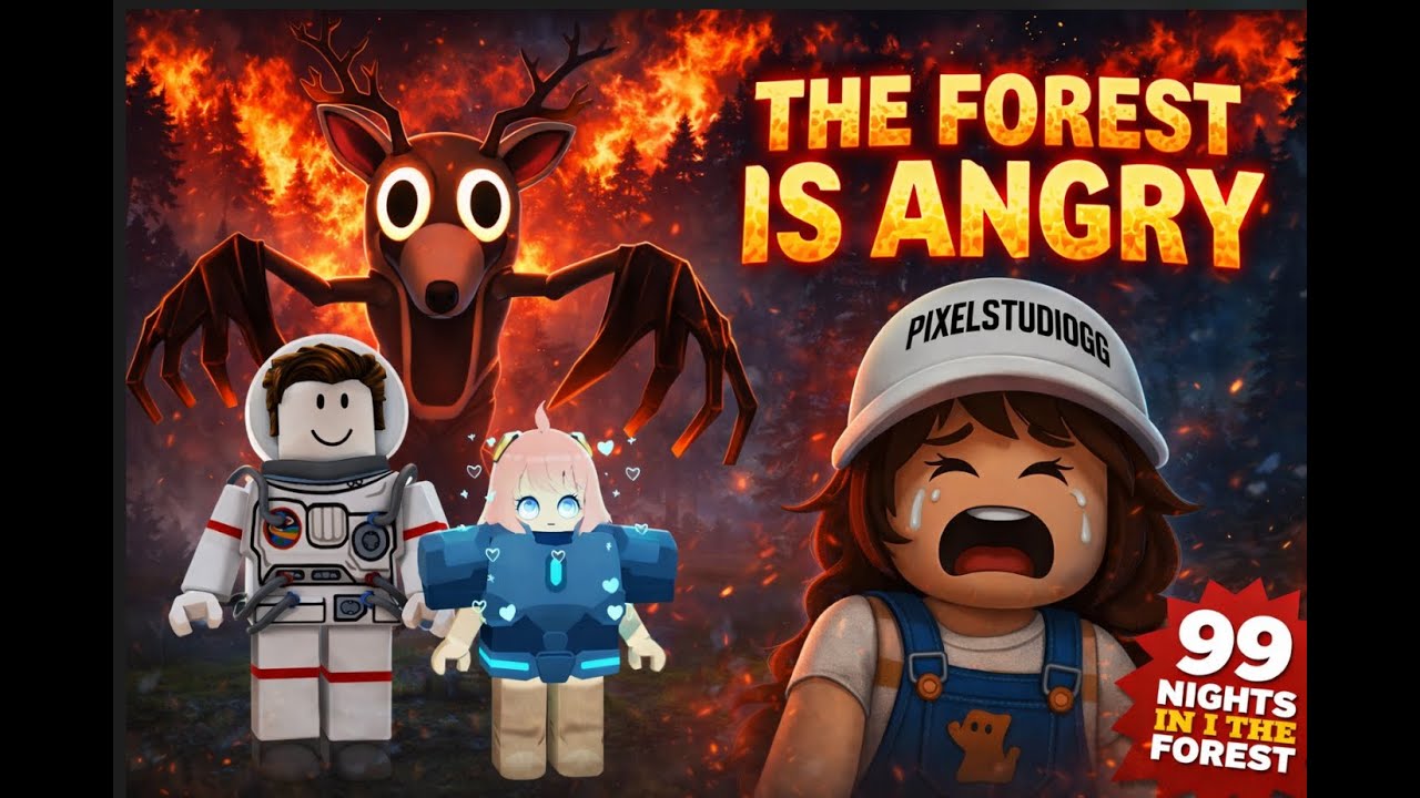 99 Nights in the forest LIVE | Roblox | BMG POV | 105 | 🔴 