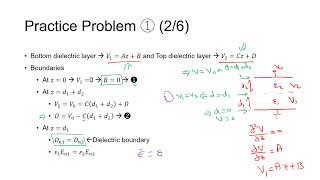 Boundary Value Problems: Parallel Plate Capacitance with Two Dielectrics