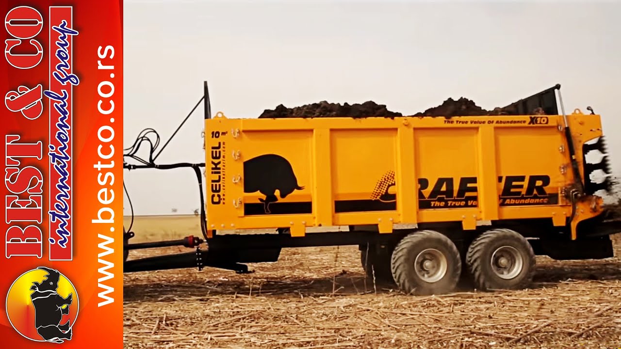 Prikolica za rasturanje stajnjaka - Celikel Crafter - Manure spreader