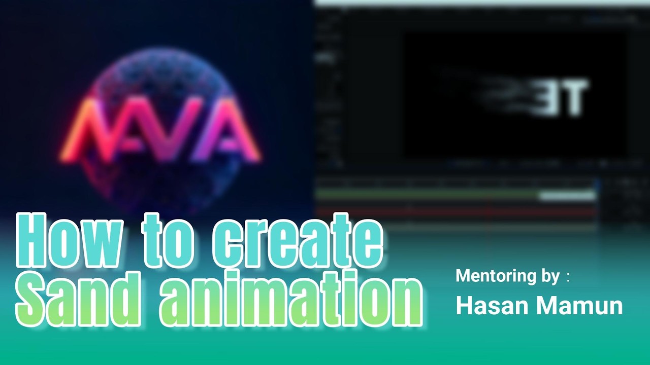 How to create sand text animation in After effects