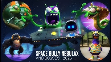 Nebulax, Chewy, Falcon McFly, Mechanical Leon en Lady Vanomara gaan los! 🚀😂 #astrobot #grappig #n...