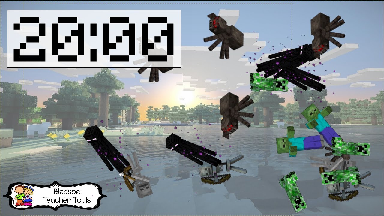 20 Minute Minecraft Countdown Timer with Background Music - YouTube