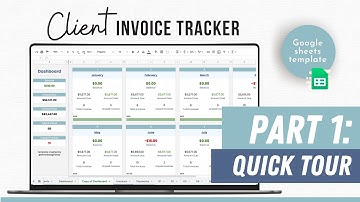 Invoice Tracker - Payments Tracker - Small Business Invoice Manager - Google Sheets Template