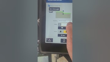 Setting offsets in trimble earthworks #dozerking #trimble #construction