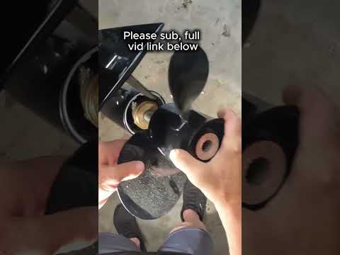 How to change out prop short#propeller #change #mercury