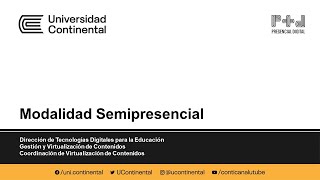 Modalidad Semipresencial