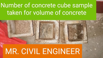 HOW MANY CONCRETE CUBE SAMPLE CAST per M3.