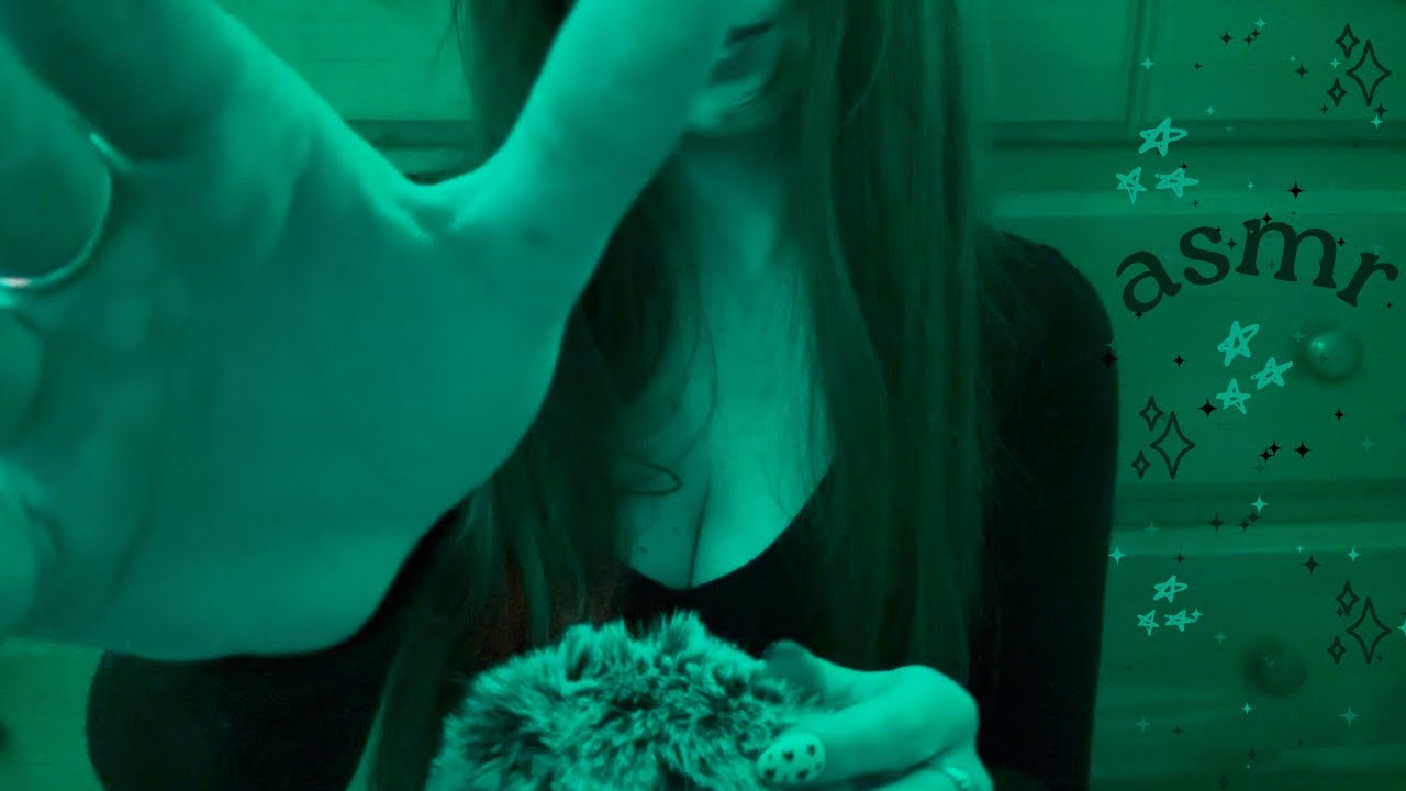 ASMR Head Massage & Visual Triggers (color changing background + no talking)