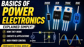 Basics of Power Electronics | Diode, SCR, TRIAC & DIAC Explained