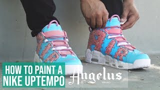 Pop Art Painting Pops Up on Nike Air More Uptempo Custom, Nice Kicks