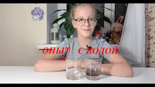 Проводим опыт по очистке воды!