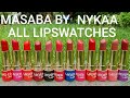 MASABA BY NYKAA VELVET MATTE LIPSTICK 12 SHADES LIP SWATCHES & REVIEW | LIPSTICK For WINTERS | RARA
