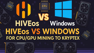 Hive versus Windows voor GPU/CPU-mining naar Kryptex