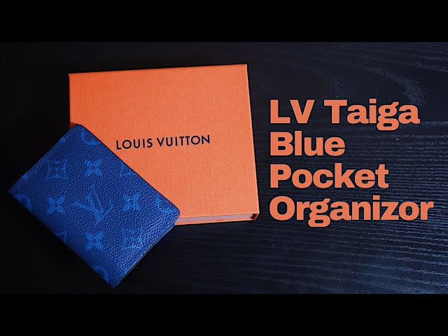 Louis Vuitton Cobalt Blue Monogram Coated Canvas And Taiga Leather