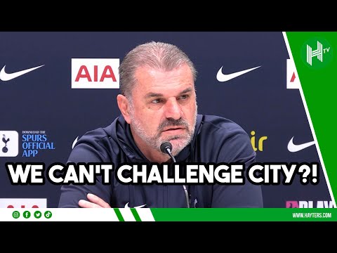 'Can we challenge Man City? NO?!' | Ange Postecoglou looking up the table not down at Man United